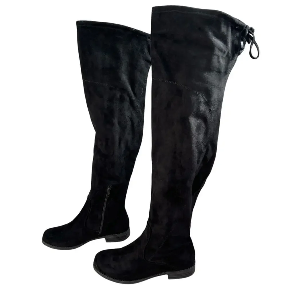 Unisa Huhvana Black Over-the-Knee Boots 7 in Box